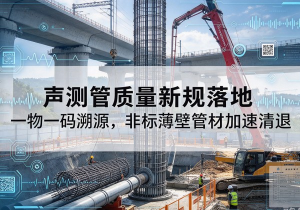 青白江声测管质量新规落地，一物一码溯源，非标薄壁管材加速清退