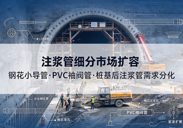 青白江注浆管细分市场扩容，隧道钢花小导管、PVC 袖阀管、桩基后注浆管需求分化